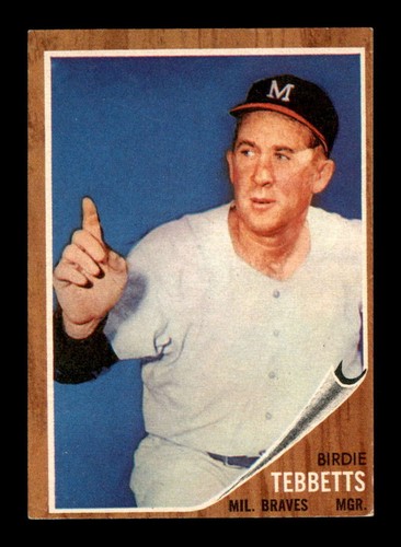 1962 Topps #588 Birdie Tebbetts MG EX/EX + X3515211
