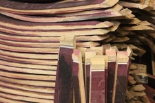 Reclaimed Whiskey or Wine Barrel Staves | Full-Length Oak Wood Bundles