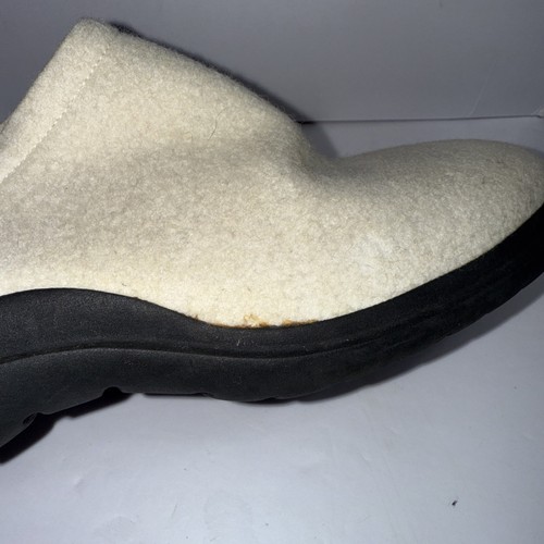 VTG Ralph Lauren “Maribel” Womens Cream Color Wool Mule Loafer, Slip On Size 8.5 - Picture 10 of 13