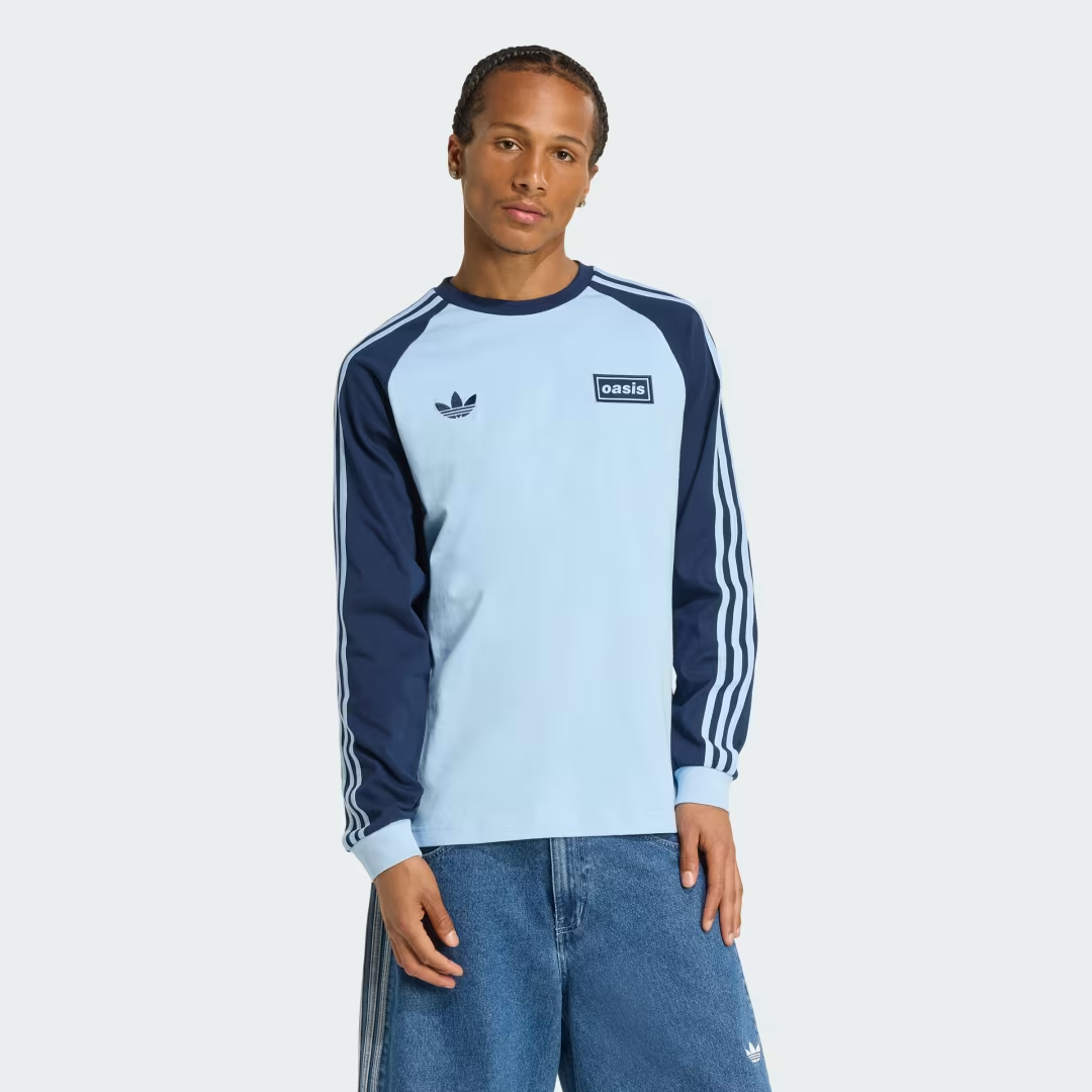 adidas X Oasis Originals Men Tour 3-Stripes Long Sleeve T-shirt