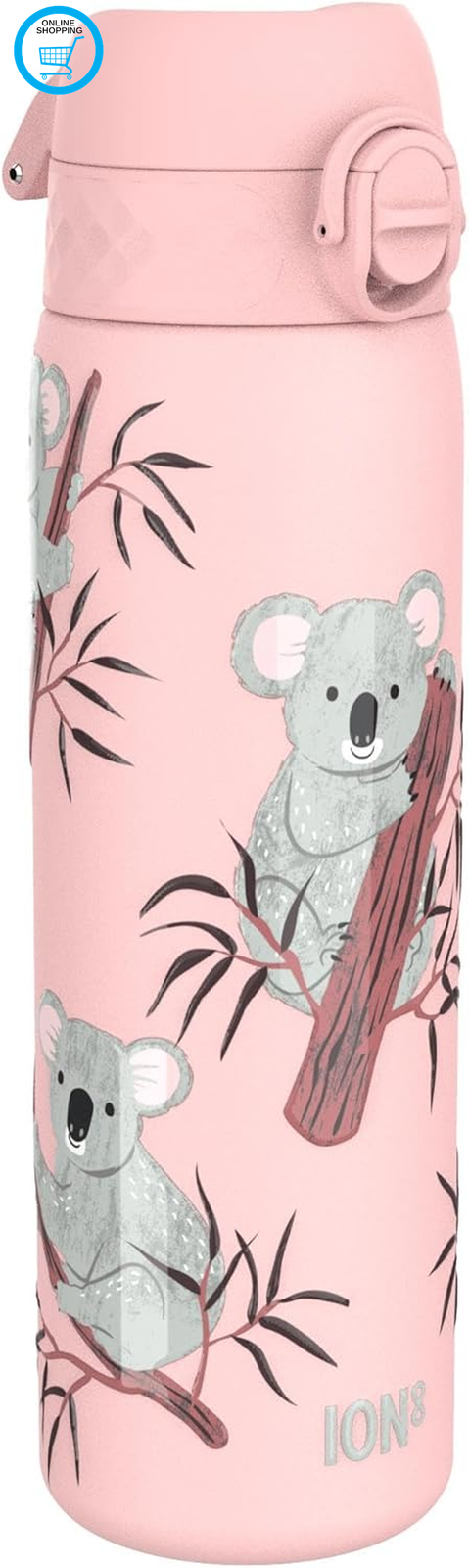Water Bottle, 500 Ml/18 Oz, Leak Proof, Easy to Open, Secure Lock, Dishwasher Sa