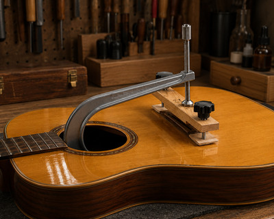 Hart Ahornholz Deep Throat Klemme Gitarrensteg F-Form Gitarrenbauer Werkzeug Top-Qualität