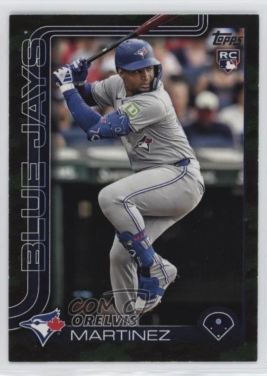 2025 Topps Series 1 Memorial Day Camo 13/25 Orelvis Martinez #18 Rookie RC 14dq