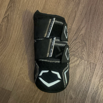 EvoShield Padded Adjustable Black Baseball Leg Guard Foam Plastic