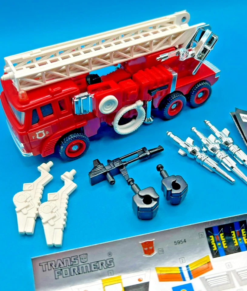 1985 INFERNO 100% COMPLETE w/TECH SPEC G1 TRANSFORMERS UNUSED HIGH GRADE - Image 3 of 4