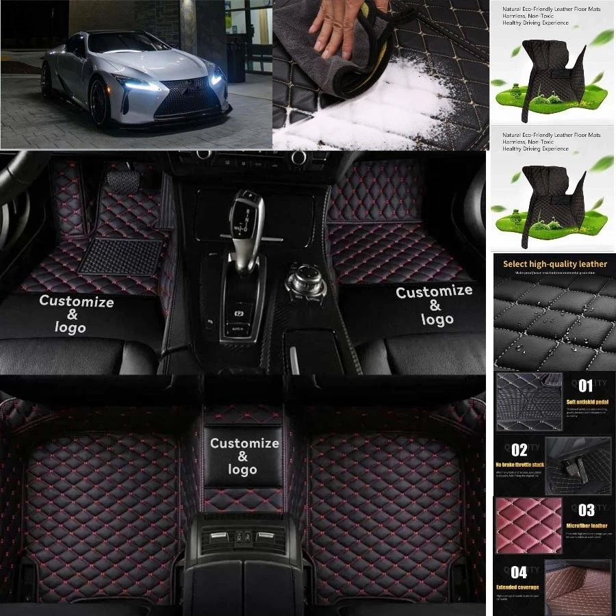 For Lexus LC Car Floor Mats Luxury Waterproof Carpets Liners Interior Auto - Изображение 4 из 4