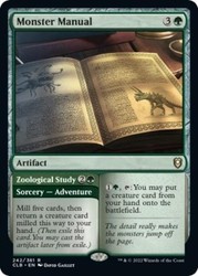 Monster Manual // Zoological Study (Foil) Commander Legends: Battle for Baldur's Gate #242