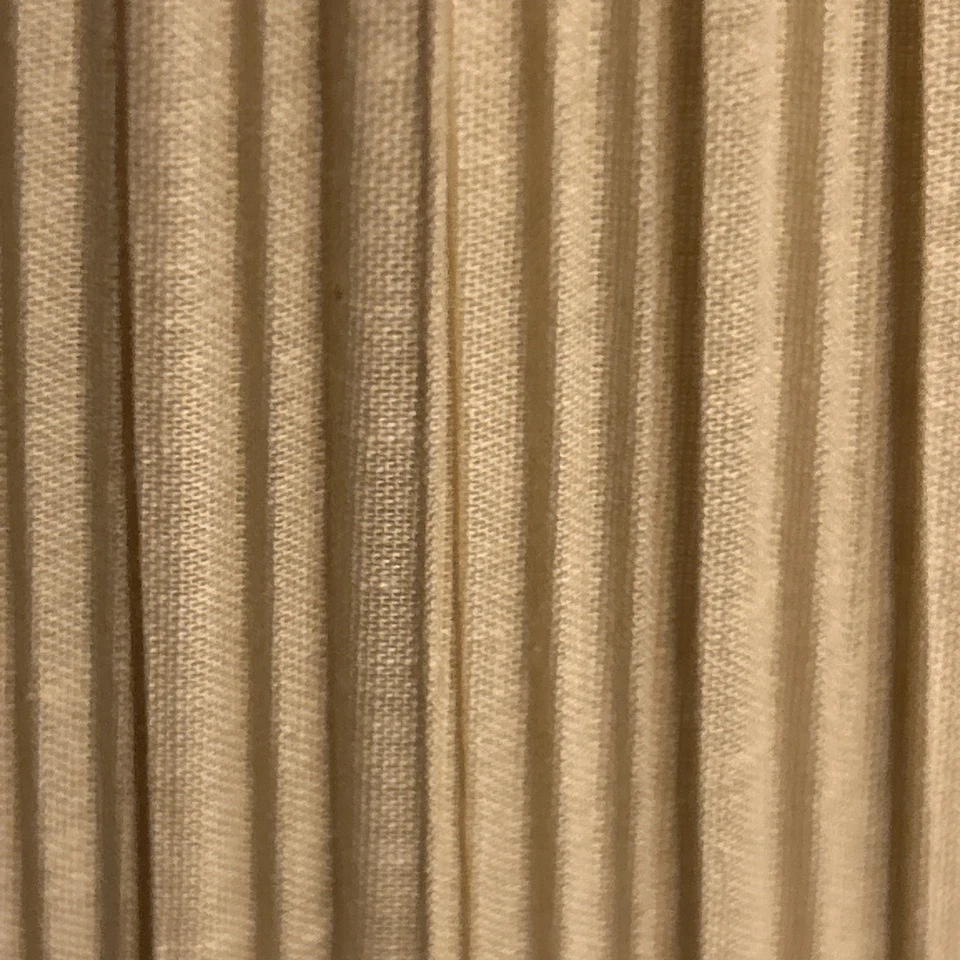 Vtg TRIO SET OF 3 Pleated Fabric Over Plastic Lamp Shades Bell Shape 5x7.5x9 - Image 3 of 4