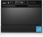 Comfee’ Countertop Dishwasher, Energy Star Portable 6 Whole Black