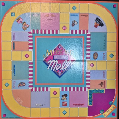 Meet Me At The Mall Shopping Game By Tyco 1990 Complete Vintage Board Game 