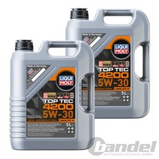 2x 5L LIQUI MOLY MOTOR�L TOP TEC LL III 4200 5W30 passend f�r API SQ BMW LL-04