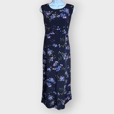 Expressions Navy Floral Maxi Dress | 16 | Tie Back | Phoebe Friends Boho