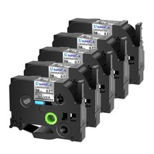 5PK 18mm Matt Silver Label Tape Compatible with Brother TZ TZe-M941 PT-1800 1810