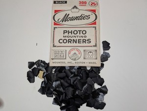 Vtgners Mounties Photo Mounting Cor300 Black Boston Mass Scrapbook Album 25c