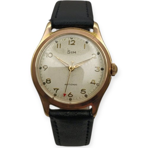 Sim 32,5mm 1950s Calibre mécanique Femga 520 LEBROCANTHEURE MONTRE VINTAGE WATCH - Photo 2 sur 5
