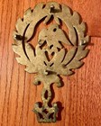 BRASS TRIVET HOT PLATE VIRGINIA METAL CRAFTERS COLONIAL AMERICA EAGLE Vintage — photo 2