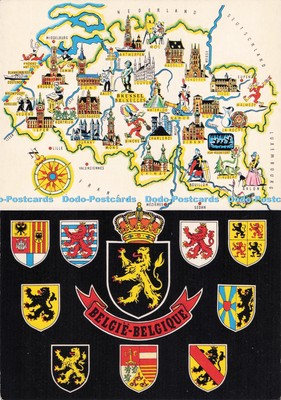 D294224 Belgie. Belgique. Karte. Ets. Lander. Eupen. Krüger