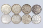Lot of 8 - 1935, 1936, 1937, 1938, 1939, 1945, 1946, 1947 Canada $1 Silver Coin