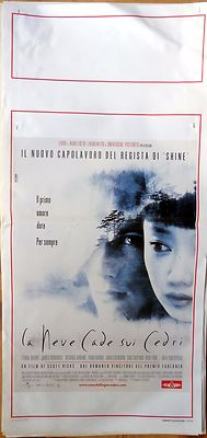 locandina playbill CINEMA la neve cade sui cedri SCOTT HICKS HAWKE CROMWELL 