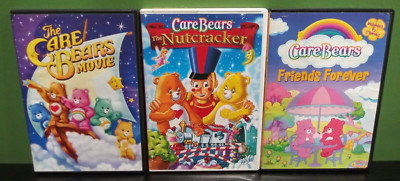Care Bears DVDs Bundle Lot of 3 - Care Bears Movie, Friends Forever, Nutcracker