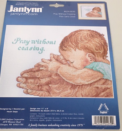 Nuevo Janlynn Orar Sin Cesar Bebé Abuela Doblado Manos Contado Punto de Cruz - Imagen 1 de 7