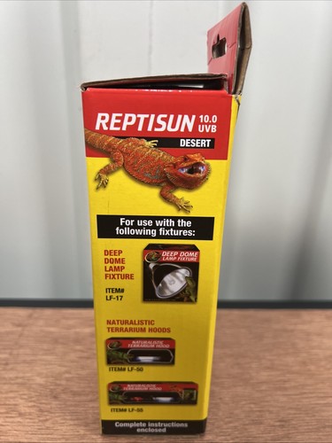 Zoo Med Pet Reptile ReptiSun 10.0 UVB Bulb Compact Flourescent Lightbulb - New - Picture 3 of 5