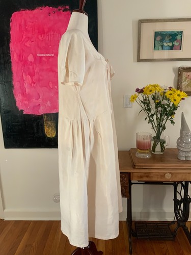 20er Jahre Seidennachthemd / Kleid - L - XL - antikes Seidennachthemd / Kleid - Bild 17 von 24