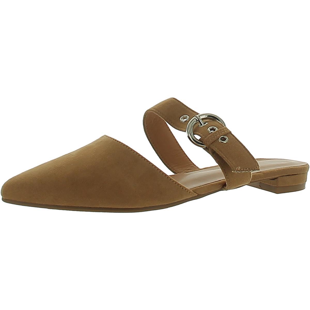 Женские шлепанцы Rekayla из искусственной замши коричневого цвета с острым носком, средний размер 6,5 (B, M), BHFO 8804