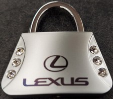 Lexus Swarovski Crystal Purse Key Ring Clear Keychain Lexus Swarovski Crystal Purse Key Ring Clear Keychain