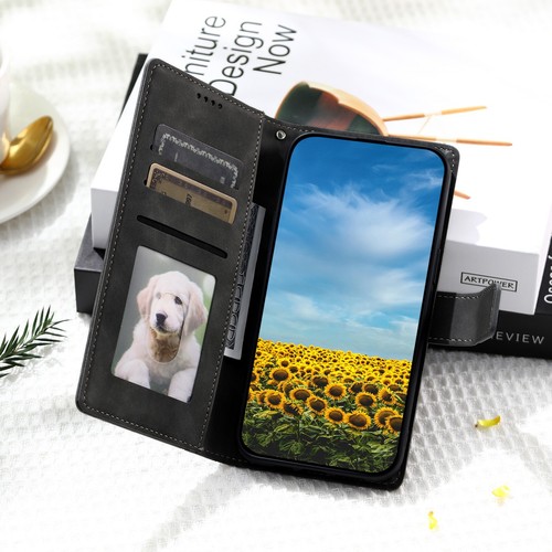 PU Leather Wallet Card Stand Case For iPhone 16 Pro Max 16E 15 14 13 11 12 XR 7 - Picture 69 of 84