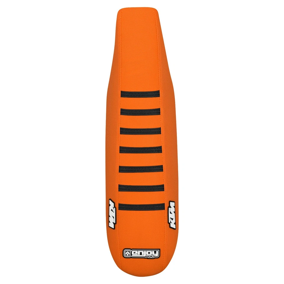 Cubierta de asiento pinza KTM SX-SXF JDR 2001-2006 NARANJA con costillas negras #73 logotipo Foto 3 de 4