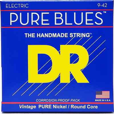DR Strings Pure Blues PHR-9 Light 9-42 Saiten E-Gitarre Pure Nickel Guitar