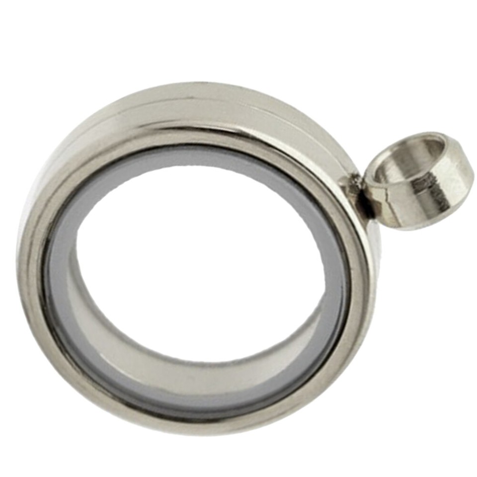 Round Picture Frame Photo Necklace Pendants Elegant Locket Spotlight