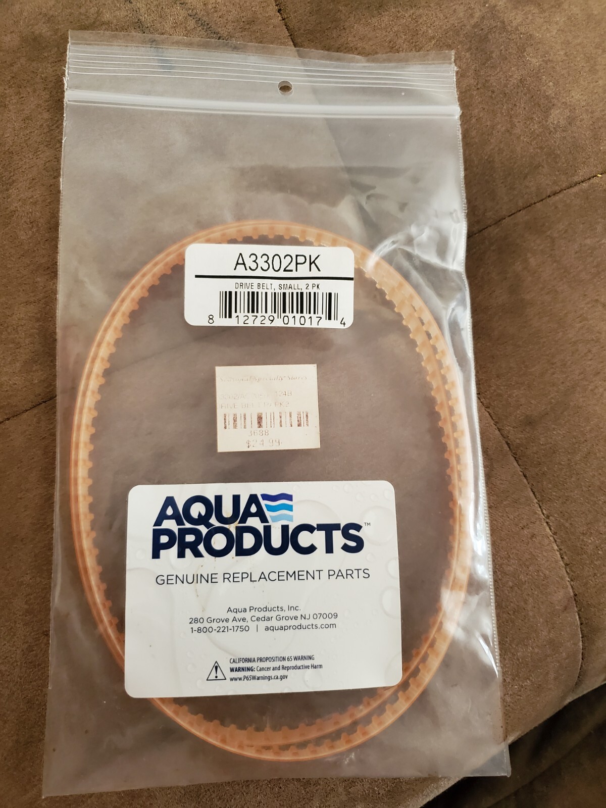 Aqua Products A3302PK Pool Cleaner Drive Belt , 2Pack Genuine Replacement Parts eBay