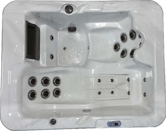 Outdoor Whirlpool Black With Heater Led Ozone Hot Tub 2 3 People