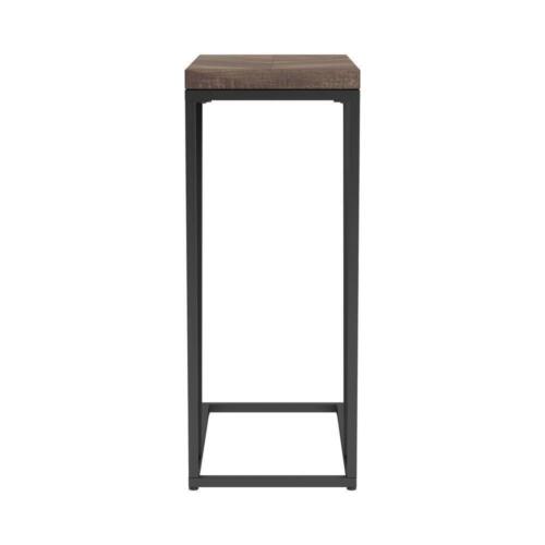 Coaster Home Furnishings Accent Table 10"Wx25"H Rectangle Wood Steel in Brown - Picture 5 of 7