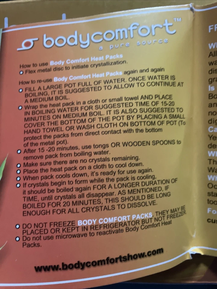 New BODY COMFORT BUNDLE OF CLICK ACTIVITATED INSTANT HEAT PACKS - Image 3 of 4