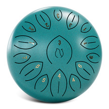 Steel Tongue Drum 15 Notes Outdoor rain drum 12 Inch C Majoy Steel Drum Black