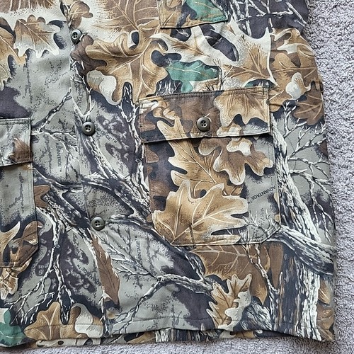 Vintage Ranger Shirt Men 2XL Green Camouflage Realtree Outdoor Hunting USA Made - Picture 9 of 13