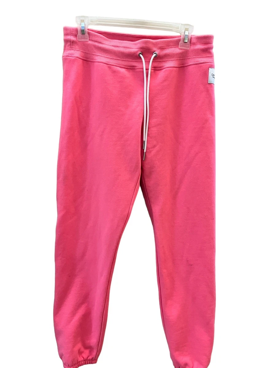 Calvin Klein Performance Sweat Pants Bright Neon Pink Size Small Women's