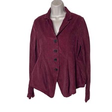 Rundholz Burgundy Wine Velvet Blazer Jacket Sz S