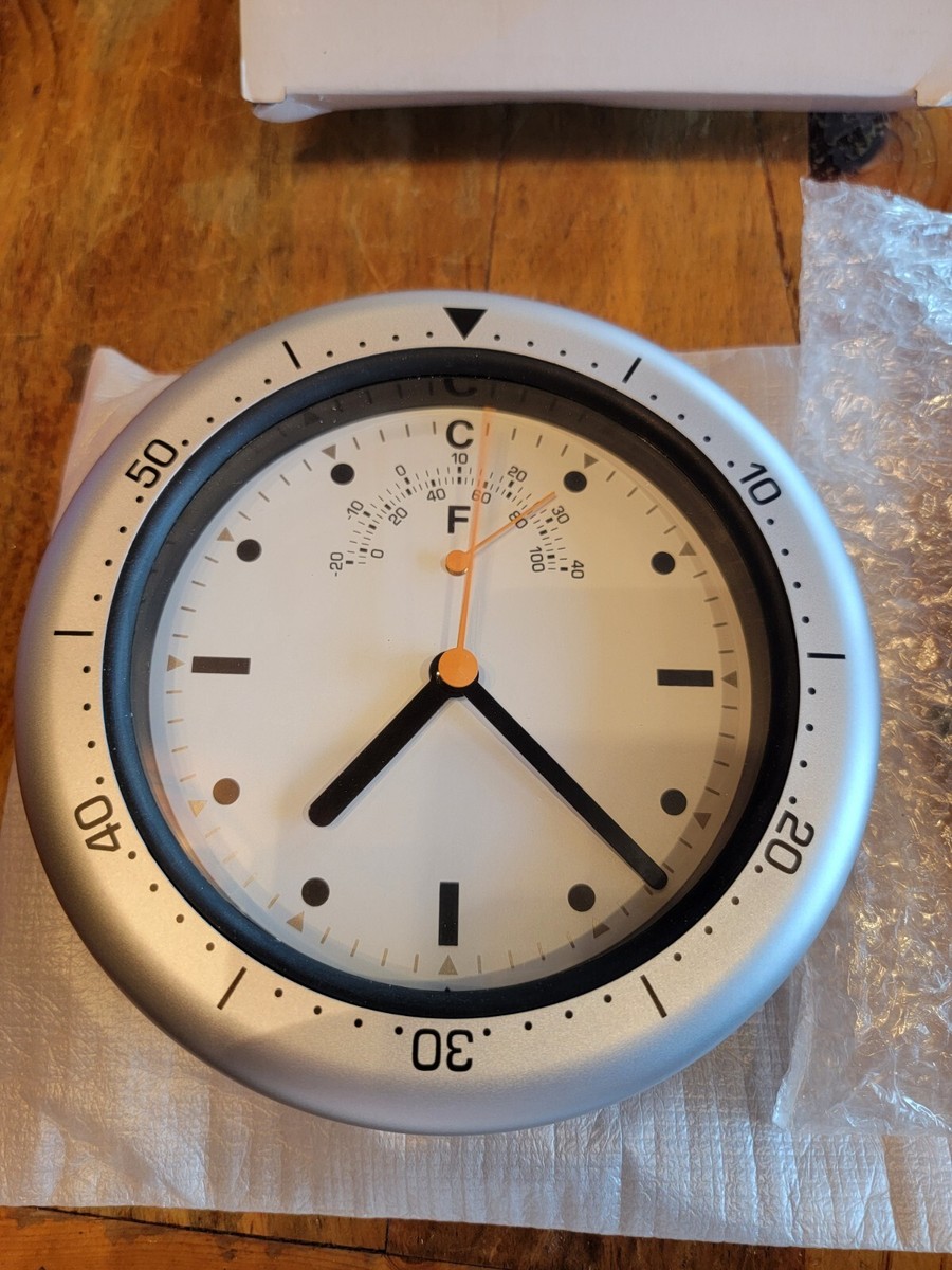 indoor outdoor clock and thermometer