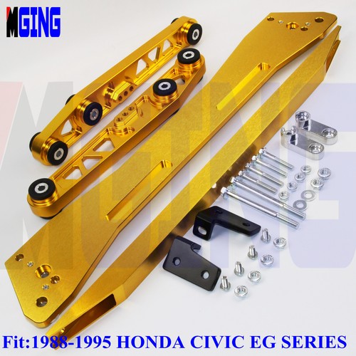 ASR Billet Rear Control Arm Subframe Brace LCA Tie Bar FOR Honda Civic 88-95 EG - Picture 3 of 4