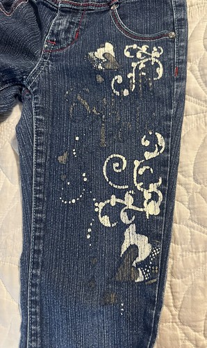 SOUTH POLE Stretch Bootcut Denim Jeans Girls Size 8 Y2K Streetwear - Picture 16 of 19