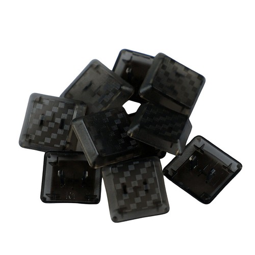 10Pcs 1u Grid Blank Black Backlit Replacement Keycaps _ou - Photo 6/10