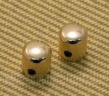 CA2-GD Gold Mini Dome Knob Set of 2  w/ Set Screw for Guitar Bass and Amp