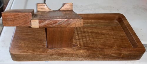 Herren Vintage Holz Kommode Diener Schmuckkästchen Caddy Organizer - Bild 3 von 9