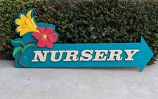 VTG OSH ORCHARD SUPPLY HARDWARE NURSERY GARDEN DOUBLE SIDED SIGN 7 FEET LONG 