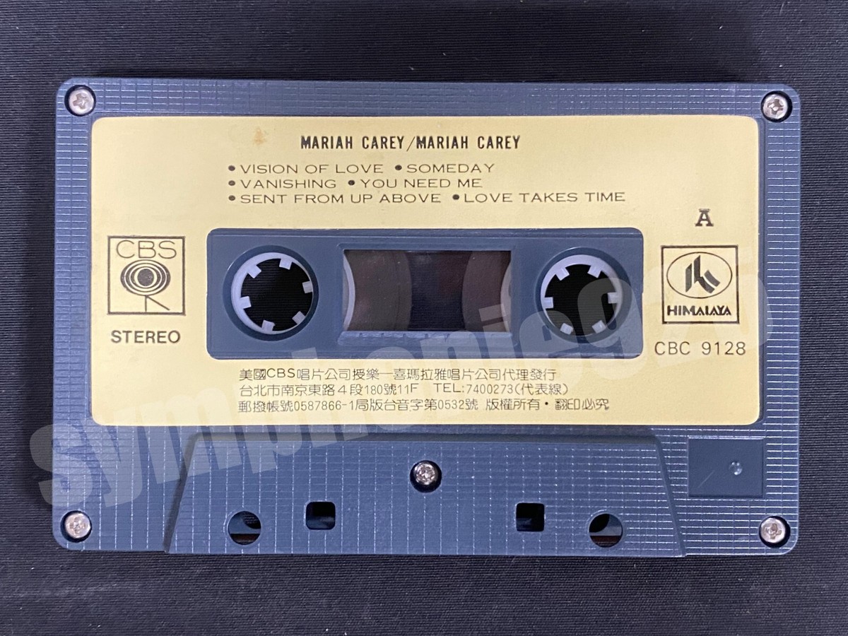 1990 Mariah Carey Self-titled Taiwan 11 Tracks Cassette Tape W