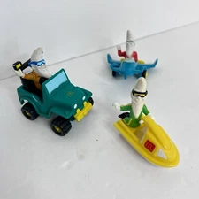1988 McDonald's Mac Tonight Moon Man Set of 3 Happy Meal Toys